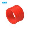 PATIKIL Badminton Racket Handle Grip Ring, 10 Pack Racquet Fix Ring Grip Band Rubber Ring Non-Slip Absorbent Overgrip in Place, Red view 3