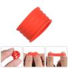 PATIKIL Badminton Racket Handle Grip Ring, 10 Pack Racquet Fix Ring Grip Band Rubber Ring Non-Slip Absorbent Overgrip in Place, Red view 4