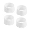 PATIKIL Badminton Racket Handle Grip Ring, 4 Pack Racquet Fix Ring Grip Band Rubber Ring Non-Slip Absorbent Overgrip in Place, White view 1