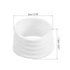 PATIKIL Badminton Racket Handle Grip Ring, 4 Pack Racquet Fix Ring Grip Band Rubber Ring Non-Slip Absorbent Overgrip in Place, White view 2