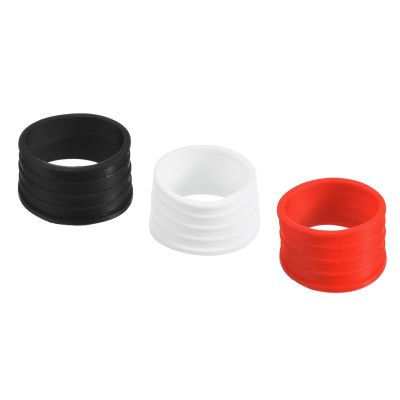 PATIKIL Badminton Racket Handle Grip Ring, 6 Pack Racquet Fix Ring Grip Band Rubber Ring Non-Slip Absorbent Overgrip in Place, 3 Colors