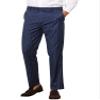 Lars Amadeus Men's Business Flat Front Striped Dress Pants Blue 34 view 1