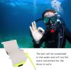 Pilipane Wrist Writing Dive Slate, Underwater Writing Slate, 3 Panels Professional Wrist Writing Dive Slate with Pencil Underwater (No Luminous) view 3
