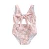 Doqcey Toddler Baby Girls Swimwear Infant One Piece Swimsuit Bikini Sleeveless Hollow Bathing Suit Summer Beach Wear Outfit (Pink Shell, 12-18 Months) view 1
