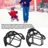 Ice Cleats Crampons for Boots Shoes, Walk Traction Cleats Non Slip Spikes for Shoes, Elastic Traction Cleats for Hiking Walking on Snow and Ice, 1 Pair(L) view 2
