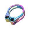 AMLESO Aluminum Alloy Bicycle Seatpost Clip Screws Binder Clamp Quick Release Tube Clip Bicycle Seatpost Clamp for Universal BMX Bikes, 34.9mm Colorful view 4