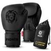 FIGHTR Pro Boxing Gloves Made of Genuine Leather | Men and Women | for Boxing, MMA, Muay Thai, Kickboxing & Martial Arts 10 12 14 16 oz | incl. Carrying Bag view 1