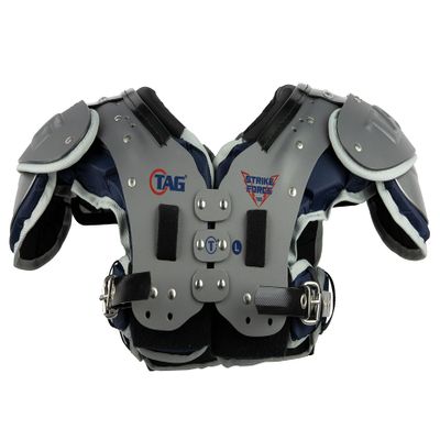 TAG Adult TAG4-780 StrikeForce Skill-Position Football Shoulder Pads, Lightweight Low Profile Shoulder Pad (Large)