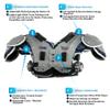 TAG Adult TAG4-780 StrikeForce Skill-Position Football Shoulder Pads, Lightweight Low Profile Shoulder Pad (Large) view 2