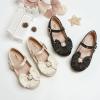 Girl Shoes Small Leather Shoes Single Shoes Children Dance Shoes Girls Performance Shoes Girls High Heels (Beige, 3-3.5 Years Toddler) view 3