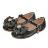 Girl Shoes Small Leather Shoes Single Shoes Children Dance Shoes Girls Performance Shoes Girls High Heels (Black, 3-3.5 Years Toddler) view 2