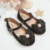Girl Shoes Small Leather Shoes Single Shoes Children Dance Shoes Girls Performance Shoes Girls High Heels (Black, 3-3.5 Years Toddler) view 4