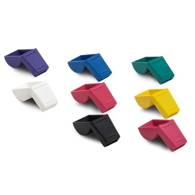 Cannon Sports Whistle Tip Guard, Rubberized Protection for Lips and Teeth, Fits Any Standard Whistle, Assorted Colors (Pack of 8, Purple/White/Blue/Yellow/Red/Black/Pink/Green)