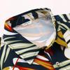 SheLucki Hawaiian Shirt for Men, Unisex Summer Beach Casual Short Sleeve Button Down Shirts, Printed Palmshadow Clothing Leaf Green L view 2