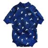 Splash About Happy Nappy Wetsuit, Swimsuit for Babies & Toddlers with Built-in Swim Diaper (White Birds, 6-14 Months) view 1