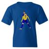 Al NASSR Soccer Ronaldo 7 Siuuu Goal Celebration Youth Unisex T-Shirt (Royal, Youth X-Large) view 1