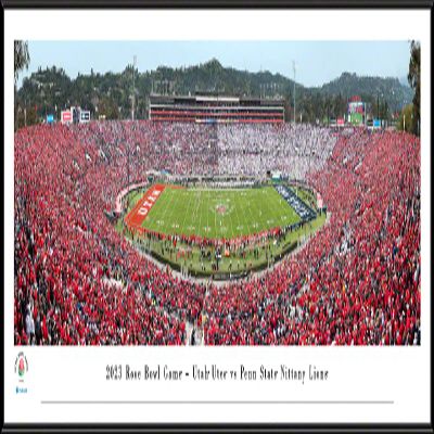 2023 Rose Bowl Game, Penn State vs Utah- 40.25x13.75-inch Standard Framed Print by Blakeway Panoramas