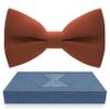 Bow Tie House Men's Classic Pre-Tied Bow Tie Formal Solid Tuxedo (Large, Pale Rust) view 1
