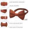 Bow Tie House Men's Classic Pre-Tied Bow Tie Formal Solid Tuxedo (Large, Pale Rust) view 2