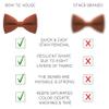Bow Tie House Men's Classic Pre-Tied Bow Tie Formal Solid Tuxedo (Large, Pale Rust) view 3