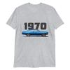 1970 Chevelle SS Blue Muscle Car Classic Cars Short-Sleeve Unisex T-Shirt