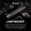 TEKTO F2 Bravo Folding Pocket Knife - D2 Steel Blade, Ceramic Ball Bearings - EDC - Snap, Swift Flip for Camping, Backpacking - 2.4oz (68g), G10 Black Handle, Blue Titanium Accents view 3