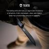 TEKTO F2 Bravo Folding Pocket Knife - D2 Steel Blade, Ceramic Ball Bearings - EDC - Snap, Swift Flip for Camping, Backpacking - 2.4oz (68g), G10 Black Handle, Blue Titanium Accents view 4