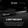 TEKTO F2 Bravo Folding Knife Pocket - D2 Steel Blade, Ceramic Ball Bearings - EDC - Snap, Swift Flip - Camping, Backpacking - 2.4oz (68g), Forged Carbon Handle, Silver Titanium Accents view 3
