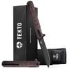 TEKTO F2 Bravo Folding Pocket Knife - D2 Steel Blade, Ceramic Ball Bearings - EDC - Snap, Swift Flip for Camping - 2.4oz (68g), Forged Ember Handle, Black Titanium Accents view 1