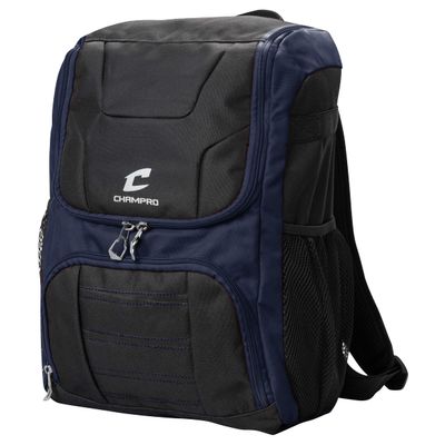 Champro Prodigy Backpack for T-Ball, Baseball, Softball Youth Equipment Carrier, Navy