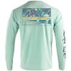 Salt Life Stacked Up Long Sleeve Pocket Tee, Sea Glass, Small view 1