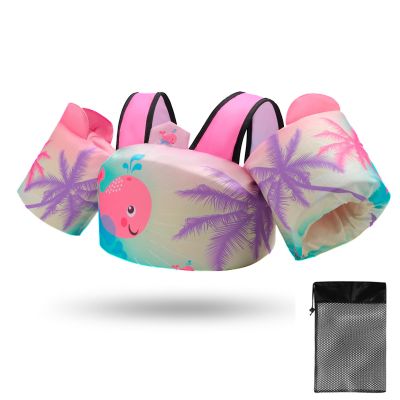 Kids Swim Vest for Children Learn Swimming Training Toddler Floaties with Adjustable Non-Slip Buckle Shoulder Harness Arm Wings for 22-66 lbs Boys/Girls Beach