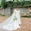 CASDRE Bride Wedding Veil 1 Tier Chapel Length Bridal Veils Long Cathedral Veil with Comb(118" W-118 L) (A White) view 2