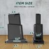 MytypeMAG Gun Wall Mount with Holder, Vertical Gun Wall Mount Display with Solid Material Afford 300Lbs of Holding Strength, Storage Rack with Lock view 2