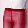 Agoky Women's High Waist Pantyhose Hosiery Seamless Silk Tights With Zipper Crotch - Footed Red Large view 3