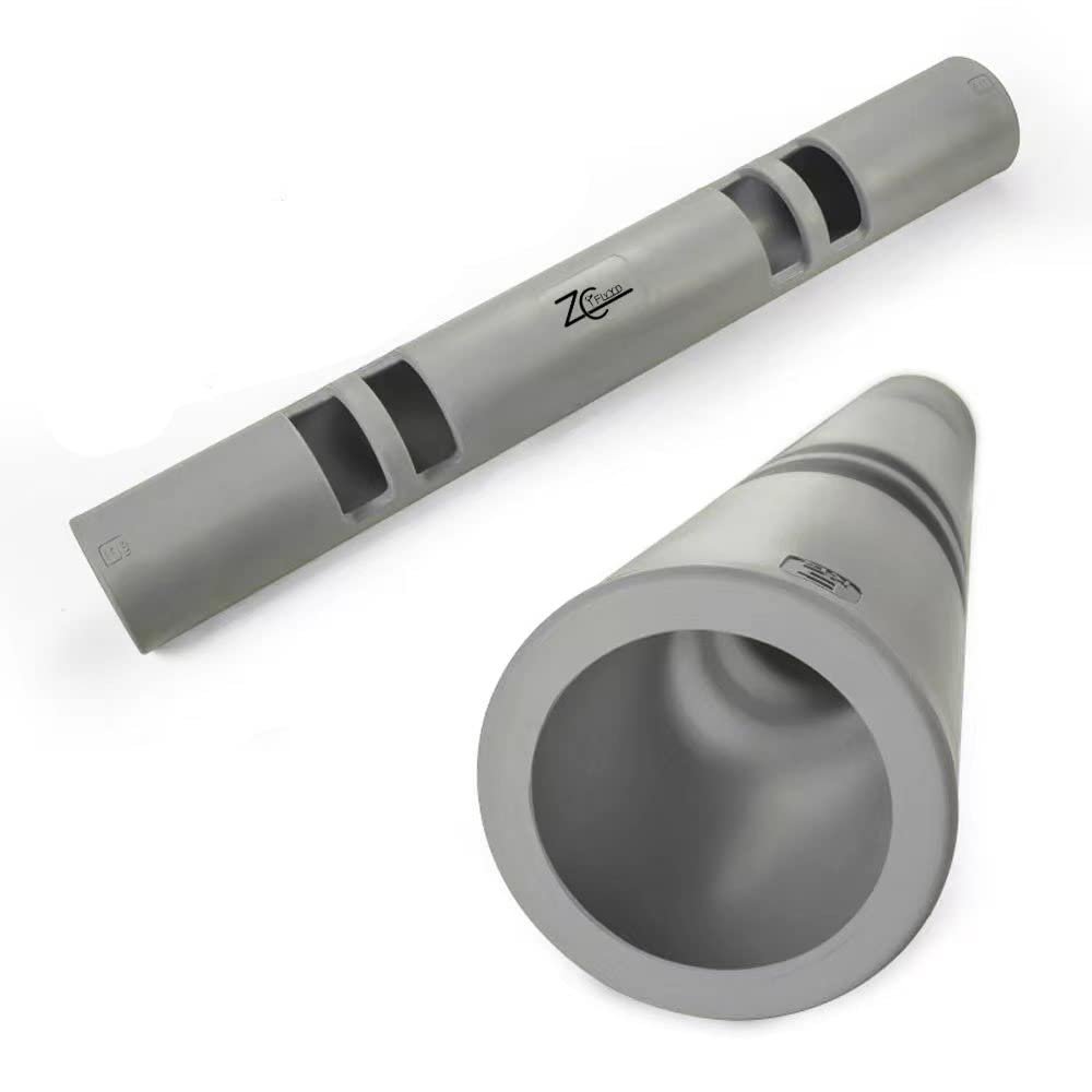 10kg Fitness Tube Portable Durable Training Rubber Weight Bar Weight Bearing Fitness TPR Barrel for Loaded Movement Training 22LBS Gray