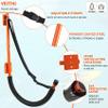 VEITHI Kayak Storage,2 Pack Kayak Wall Mount Orange,Heavy Duty Steel Kayak Storage Rack Holds Up To 100 LBS with EVA Protector for Hanging Bicycle Surfboard Snowboard view 3