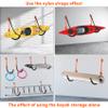 VEITHI Kayak Storage,2 Pack Kayak Wall Mount Orange,Heavy Duty Steel Kayak Storage Rack Holds Up To 100 LBS with EVA Protector for Hanging Bicycle Surfboard Snowboard view 4