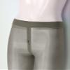 Zaldita Women's Footed Tights Shiny Oily Shiny Zipper Crotch Pantyhose 8D Sheer High Waist Stockings Grey Large view 2