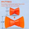 BALAVA Boat Trailer Roller,Boat Rollers for Trailer,Bow Roller with Bells and Bolt,1/2 in Shaft Boat Trailer Bow Stop, Great for Boat Trailer Bracket,Orange view 3