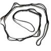 2Pcs 22KN Strong Climbing Strap Daisy Chain Nylon Daisy Chain Adjustable Strap Rope Length 110/150/180cmYoga Extend Belt (Grey, 1.8m) view 1