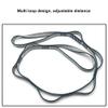 2Pcs 22KN Strong Climbing Strap Daisy Chain Nylon Daisy Chain Adjustable Strap Rope Length 110/150/180cmYoga Extend Belt (Grey, 1.8m) view 2
