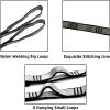 2Pcs 22KN Strong Climbing Strap Daisy Chain Nylon Daisy Chain Adjustable Strap Rope Length 110/150/180cmYoga Extend Belt (Grey, 1.8m) view 3