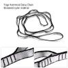 2Pcs 22KN Strong Climbing Strap Daisy Chain Nylon Daisy Chain Adjustable Strap Rope Length 110/150/180cmYoga Extend Belt (Grey, 1.8m) view 4