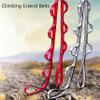 2Pcs 22KN Strong Climbing Strap Daisy Chain Nylon Daisy Chain Adjustable Strap Rope Length 110/150/180cmYoga Extend Belt (Red, 1.8m) view 2