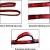 2Pcs 22KN Strong Climbing Strap Daisy Chain Nylon Daisy Chain Adjustable Strap Rope Length 110/150/180cmYoga Extend Belt (Red, 1.8m) view 3