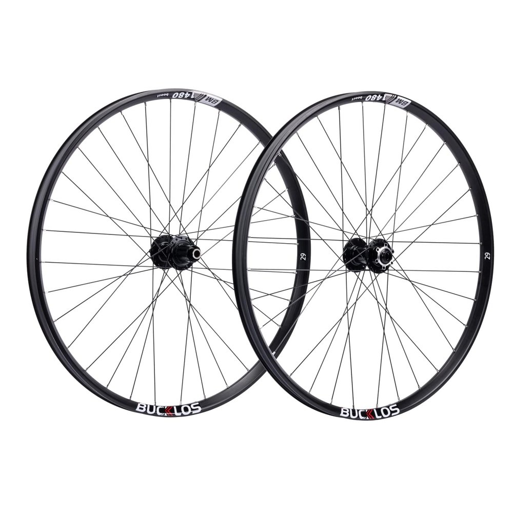 BUCKLOS 27.5/29 inch Thru Axle Boost MTB Wheelset, Front 15 * 110mm Rear 12 * 148mm Disc Brake Mountain Bike Wheel, AL6061 32H 1.9/2.5 Double Wall Clincher Dual, Fit 8 9 10 11 Speed Cassette XC AM DH