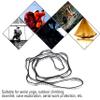 2Pcs 22KN Strong Climbing Strap Daisy Chain Nylon Daisy Chain Adjustable Strap Rope Length 110/150/180cmYoga Extend Belt (Grey, 1.5m) view 2