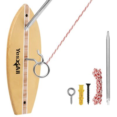 Yes4All Ring Toss Games for Adults, Yard Games, Outdoor Indoor Games, Wooden Hook Ring Game for Bars, Home, Party, 15.7"" Large Size