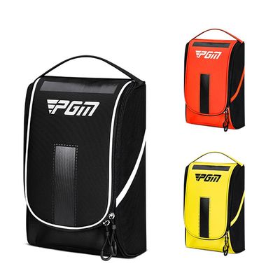 Mens Golf Shoe Bag Protable Waterproof Nylon Ultra-Light Portable Handle Sport Shoes Bags Womens (Red)